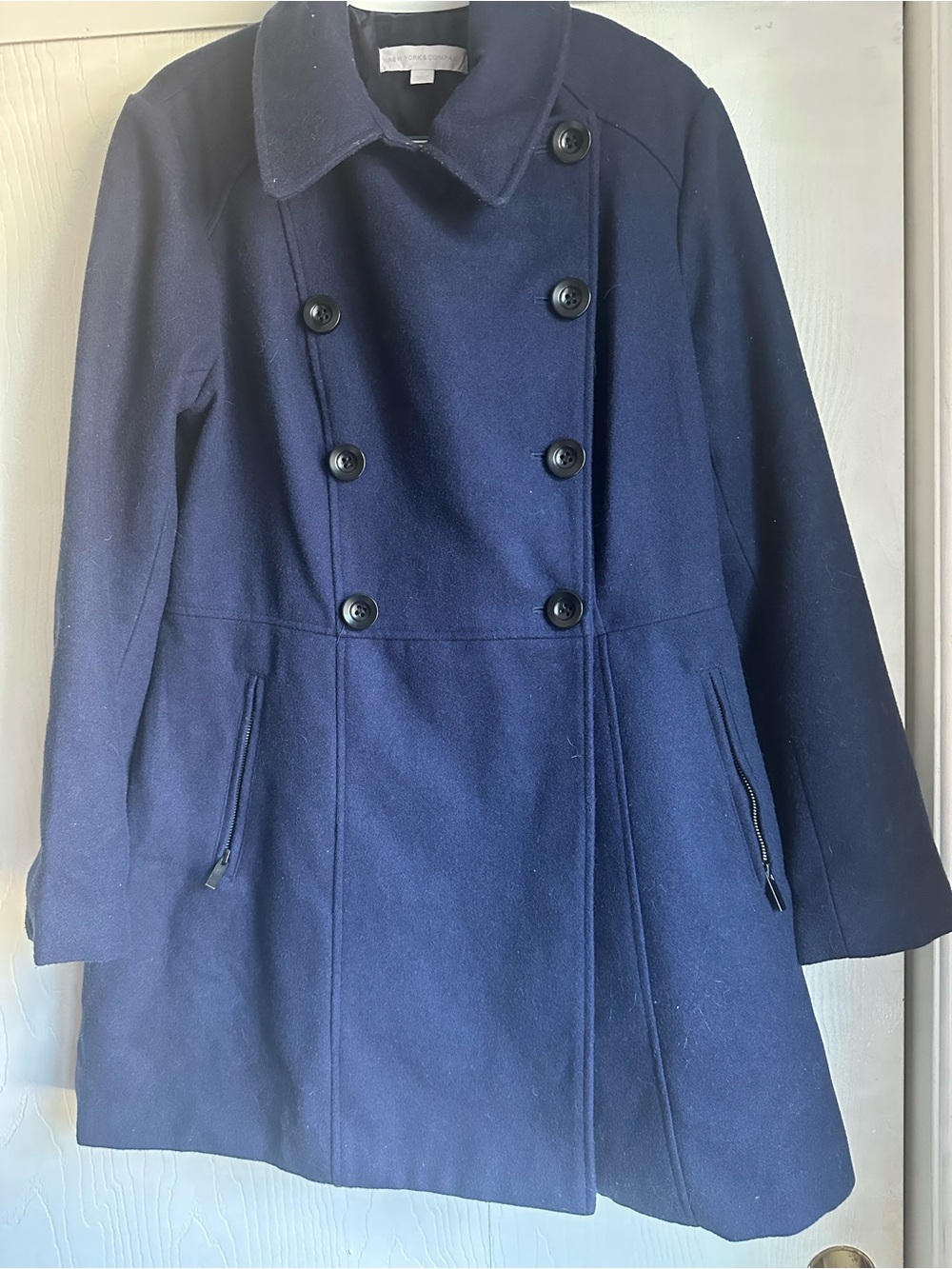 NY&Company Blue Peacoat sz Lg